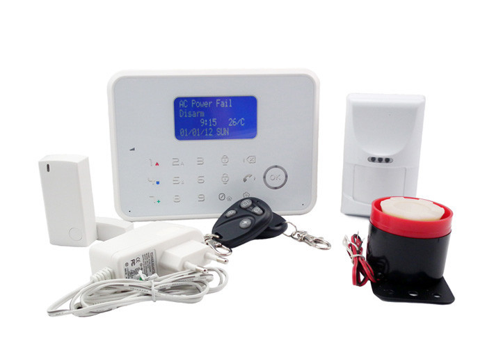 APP van het aanrakingsscherm van Verrichtingsgsm en PSTN Dubbel Netto Alarmsysteem voor Villabescherming