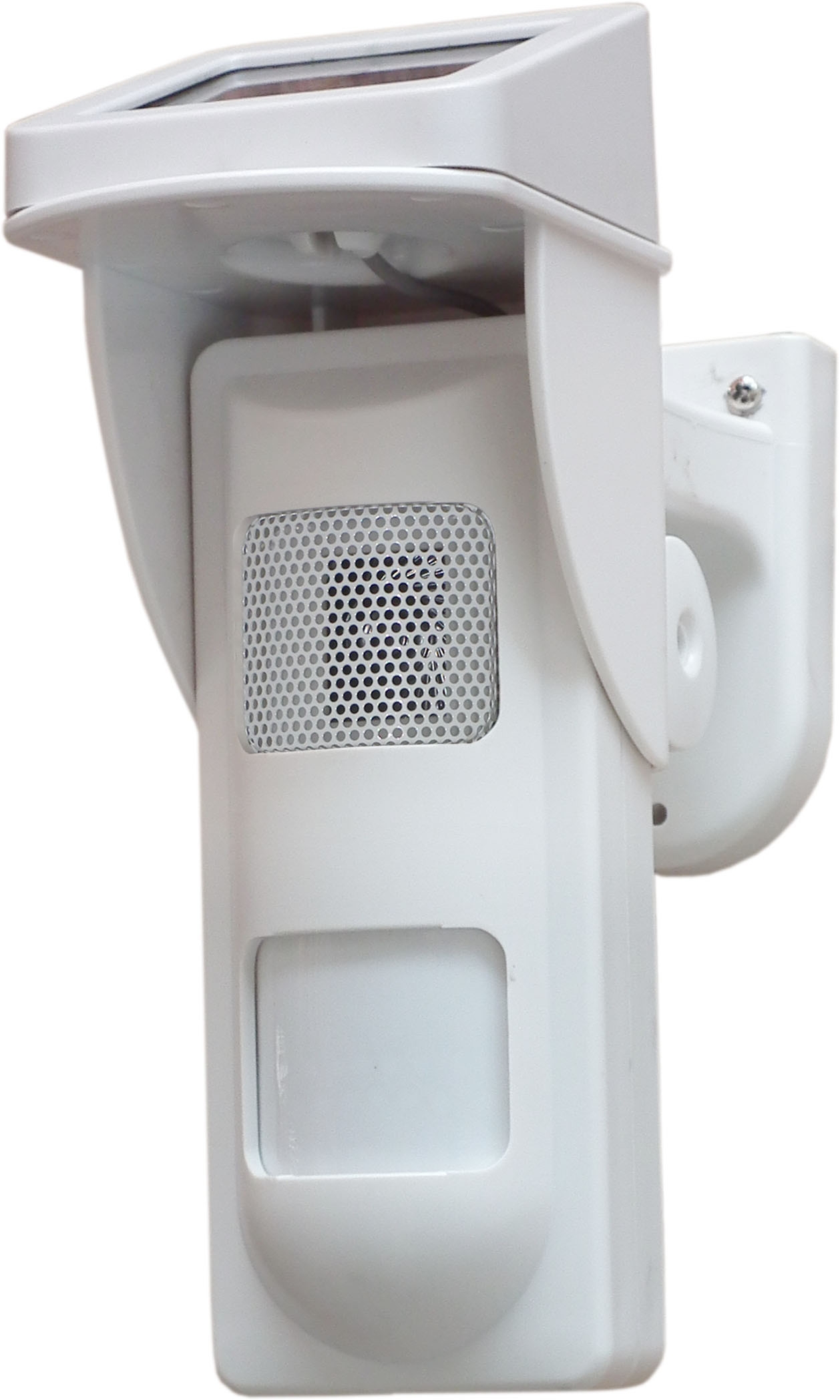 De witte Zonne Openluchtdetector van het Vlekalarm met Correct en Licht Alarm